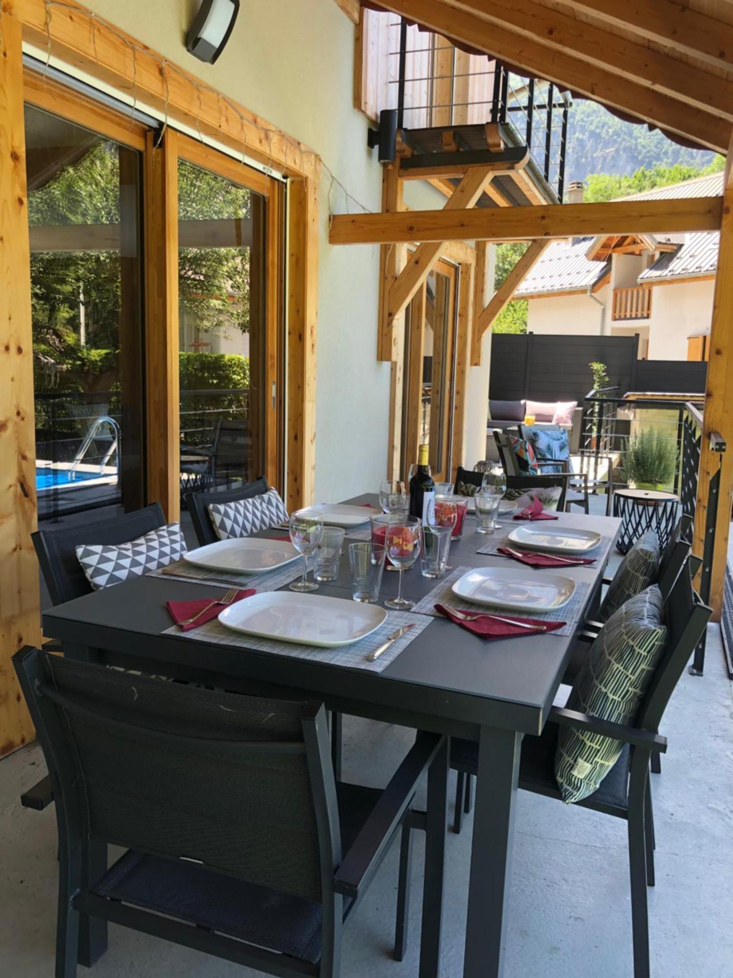 Chalet Barbara With Swimming Pool In The Heart Of Oisans Le Bourg-d'Oisans Exterior photo